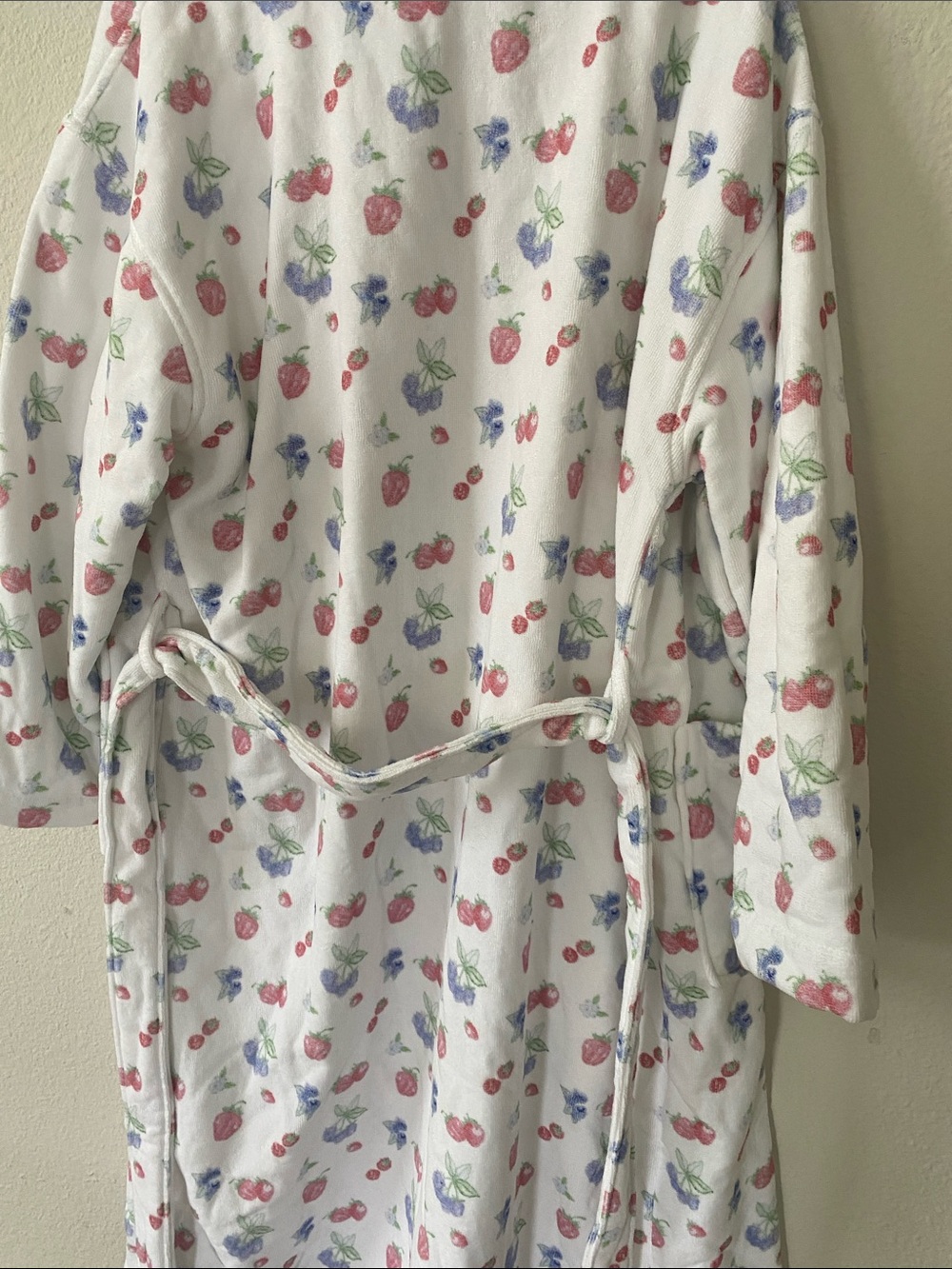 NWT Djerf Avenue Organic Cotton Terry Robe Summer Berries M-L - Picture 6 of 15